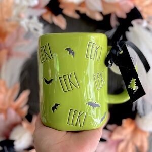 ✨NEW🦇Rae Dunn Green Eek Halloween 2024 Mug💚